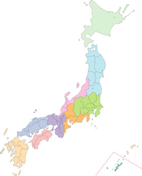 日本地図 無料地図素材 Mmgクリエイティブネット