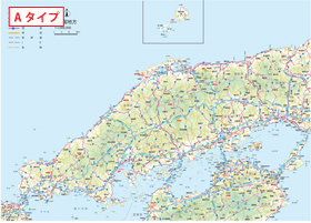 地方図 中国地方 有料地図素材 Mmgクリエイティブネット