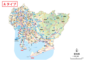 県別地図 県境カット版 東海地方 有料地図素材 Mmgクリエイティブネット