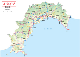 県別地図 県境カット版 四国地方 有料地図素材 Mmgクリエイティブネット