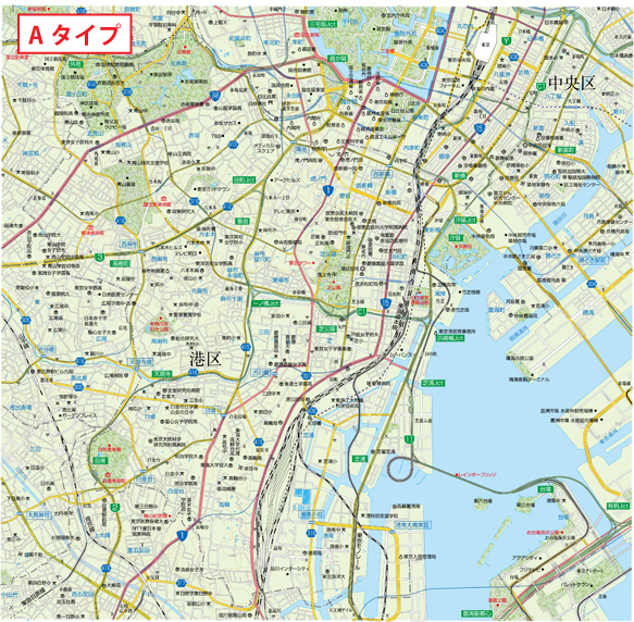 東京23区区別詳細図 港区 有料地図素材 Mmgクリエイティブネット